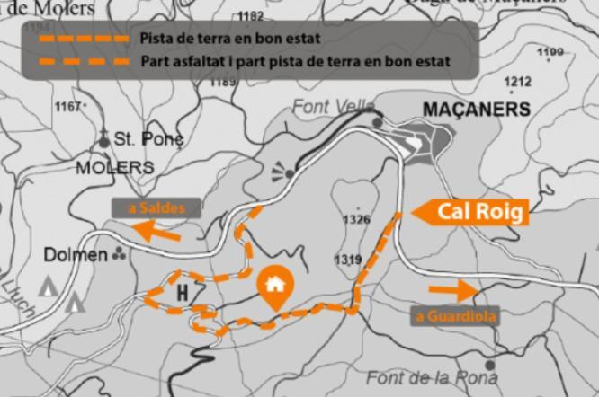 Cal Roig - Pedraforca Villa Saldés Exteriör bild